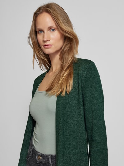 Vila Lange cardigan met steekzakken, model 'RIL' Flessengroen - 3