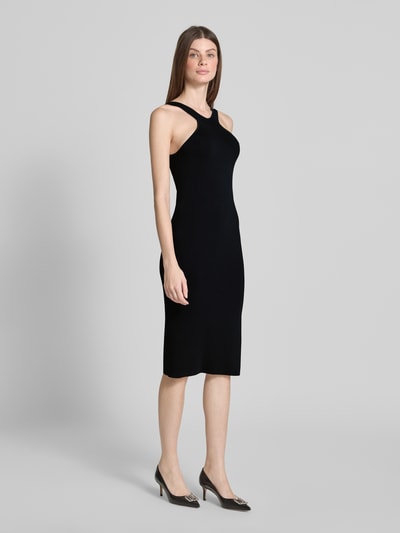 Lauren Ralph Lauren Knielange jurk van viscosemix, model 'PAITMAN' Zwart - 1