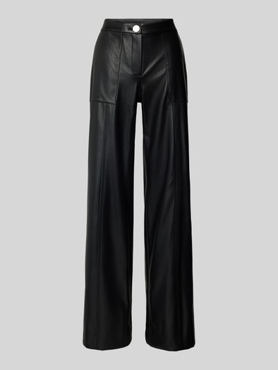 ARMANI EXCHANGE Wide fit broek in leerlook Zwart - 2