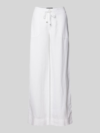 Lauren Ralph Lauren Loose Fit Leinenhose mit Eingrifftaschen Weiss 2