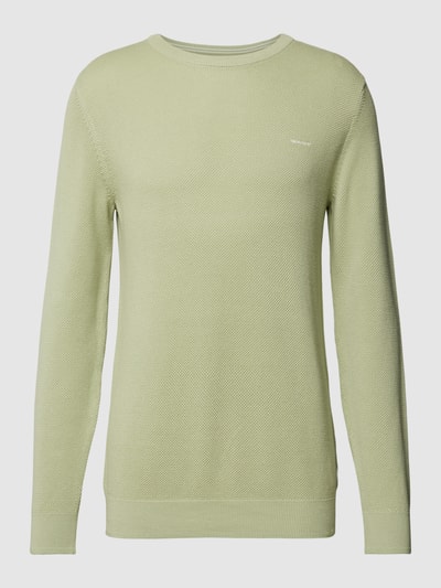 Gant Gebreide pullover met structuurmotief Lichtgroen - 2