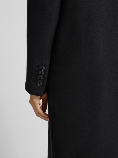 Drykorn Regular Fit Mantel aus Kaschmir-Mix Modell 'Bramcote' Black 3