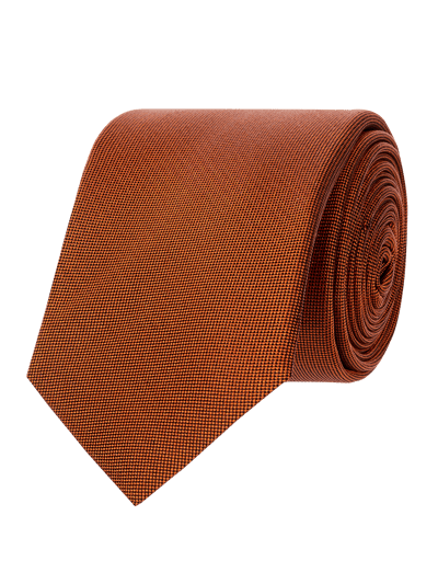 Blick Stropdas van pure zijde (6,5 cm) Terracotta - 1