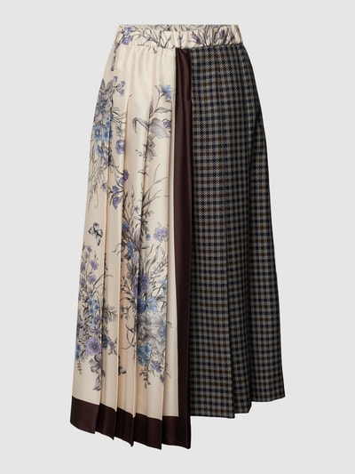 Weekend Max Mara Faltenrock in Two-Tone-Machart Modell 'WALK' Marine 2