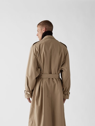 VETEMENTS Trenchcoat mit Statement-Print  Beige 5