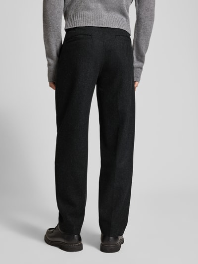 BOSS Orange Tapered chino van wolmix, model 'CHINO-ST' Zwart - 5