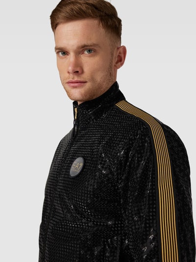 EA7 Emporio Armani Sweatpak met fijn gestructureerd motief, model 'TUTA SPORTIVA' Zwart - 3