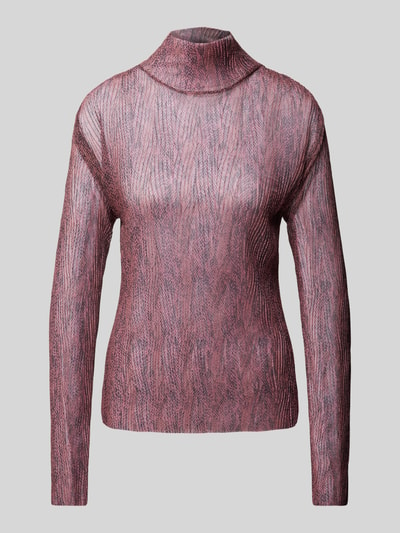 BOSS Shirt met lange mouwen en opstaande kraag, model 'Emata' Bordeaux - 2