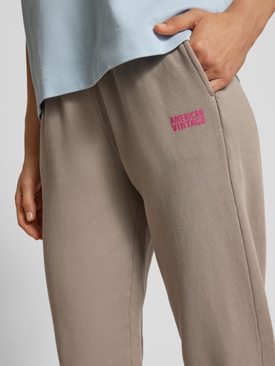 American Vintage Regular Fit Sweatpants mit Tunnelzug Graphit 3