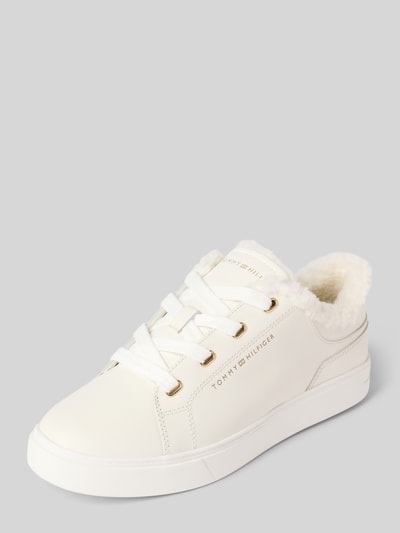 Tommy Hilfiger Lage sneakers van rundersuède Offwhite - 1