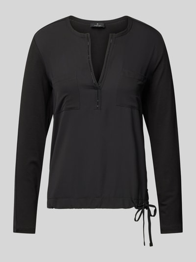 Monari Blusenshirt mit Brusttaschen Black 2