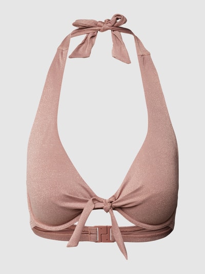 Esprit Bikini-Oberteil mit Effektgarn Modell 'YALONG BEACH' Mauve 1