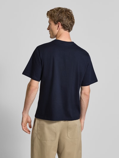 REVIEW t-shirt z nadrukiem z motywem i okrągłym dekoltem Granatowy 5