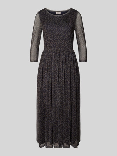 ROBE LÉGÈRE Midikleid mit Rundhalsausschnitt Marine 2