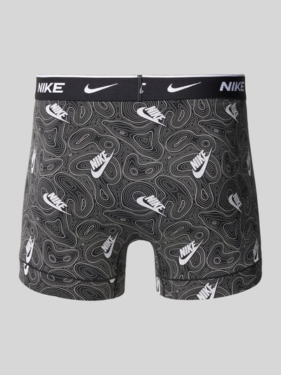 Nike Trunks mit elastischem Label-Bund Modell 'E-DAY' im 3er-Pack Rot 3