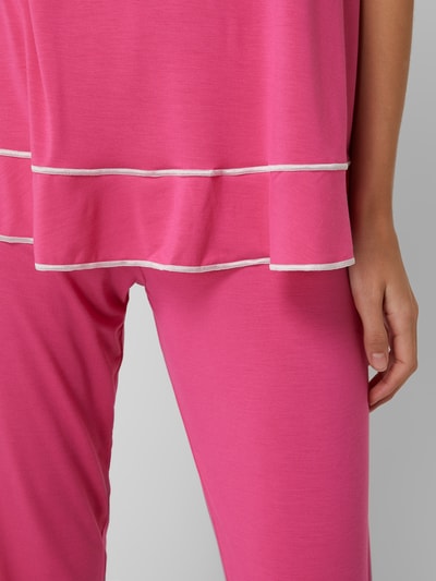 Chiara Fiorini Pyjama mit floralen Aufnähern   Pink 4