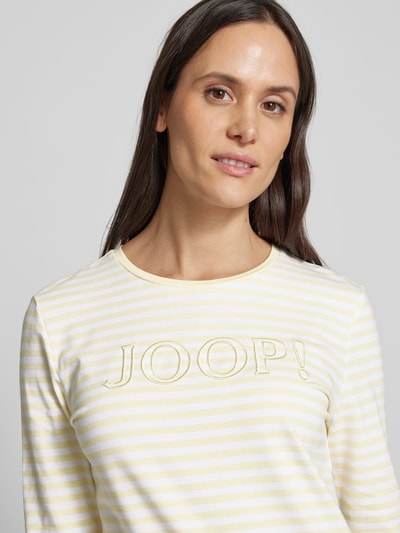 JOOP! Longsleeve mit 3/4-Ärmel Modell 'Tala' Hellgelb 3