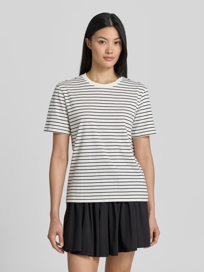Jake*s Casual regular fit T-shirt van puur katoen Offwhite - 4