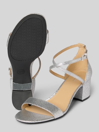 MICHAEL Michael Kors Sandalette mit Blockabsatz Modell 'SERENA' Silber 4