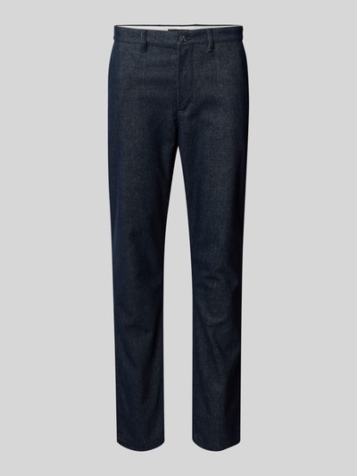 Tommy Hilfiger Slim fit stoffen broek van katoenmix, model 'BLEECKER' Marineblauw - 2