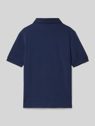 Lacoste Poloshirt met labelstitching Marineblauw - 3