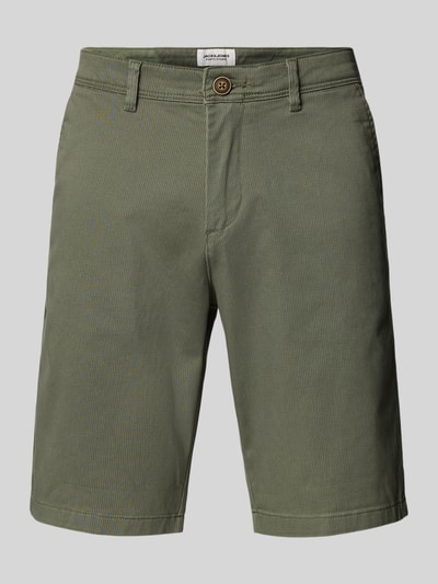 Jack & Jones Regular Fit Shorts mit Eingrifftaschen Modell 'BOWIE' Oliv 2