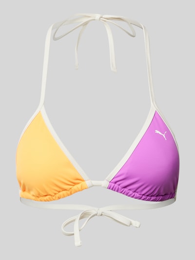 Puma Bikini-Oberteil mit Logo-Print Pink 1