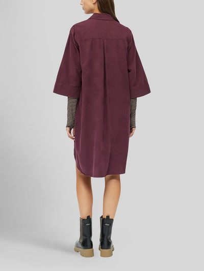s.Oliver RED LABEL Midikleid mit Cordstruktur Bordeaux 4