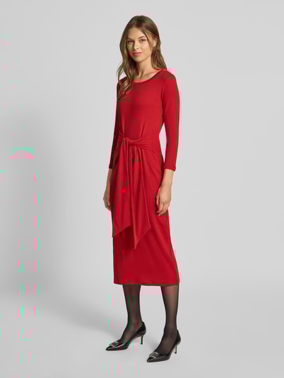 Lauren Ralph Lauren Sukienka midi z wiązanym detalem model ‘IMALAH’ Czerwony 1