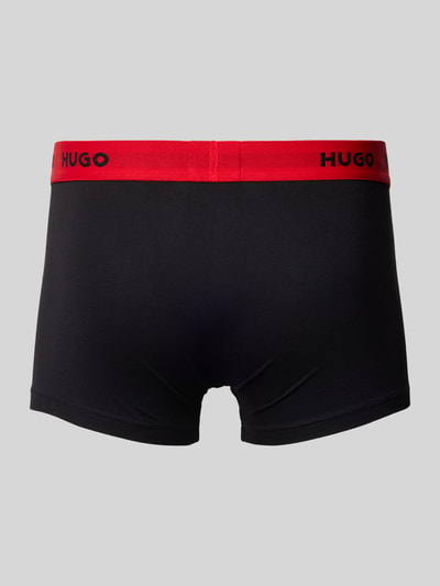 HUGO Trunks mit Label-Bund im 3er-Pack Black 3