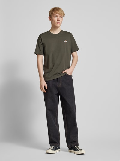 Dickies T-Shirt mit Label-Print Modell 'MAPLETON' Oliv 1