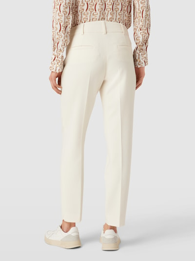 Cambio Stoffen broek met bandplooien, model 'Renira' Offwhite - 5