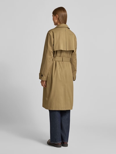 More & More Trenchcoat van katoenmix met reverskraag Kaki - 5