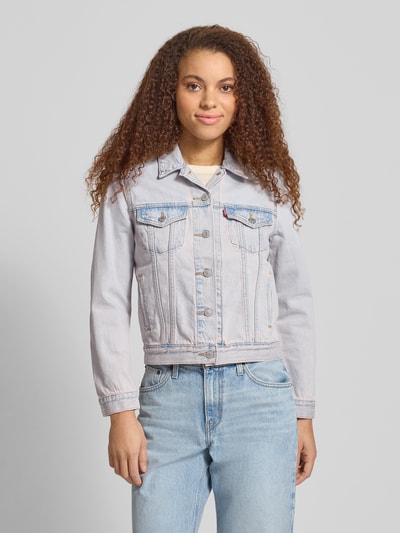 Levi's® Regular Fit Jeansjacke aus reiner Baumwolle Modell 'ORIGINAL TRUCKER' Hellrosa 4