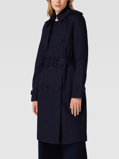 Mango Trenchcoat mit Stoffgürtel Modell 'Polana' Marine 4