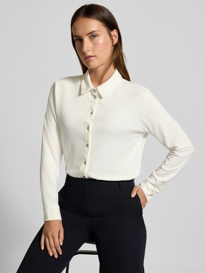 s.Oliver BLACK LABEL Regular fit blouseshirt van viscosemix Wit - 3