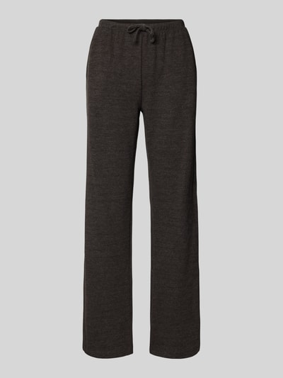 Jake*s Casual Flared Sweathose mit Tunnelzug Schoko Melange 2