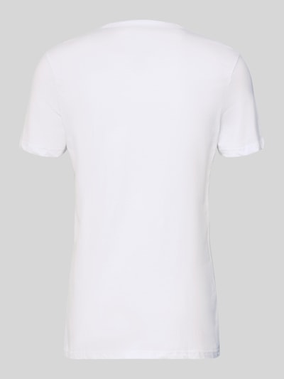 SNOCKS T-Shirt mit Rundhalsausschnitt im 2er-Pack Weiss 3