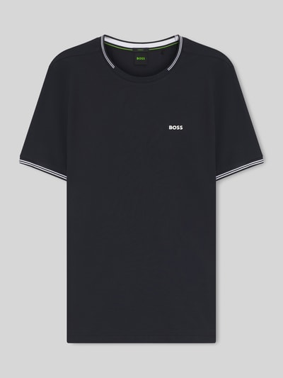 BOSS Green Regular Fit T-Shirt aus Baumwoll-Mix Modell 'TAUL' Dunkelblau 2