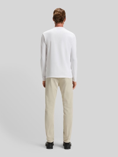 BOSS Orange Regular Fit Langarmshirt aus Baumwoll-Mix Modell 'TCHARK' Weiss 5