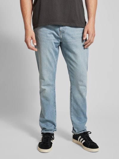 Levi's® Jeansy o kroju tapered fit z 5 kieszeniami model ‘502’ Jeansowy niebieski 4