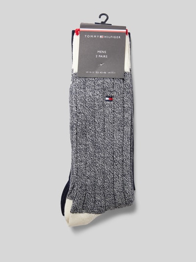 Tommy Hilfiger Socken mit Logo-Detail im 2er-Pack Dunkelblau 3