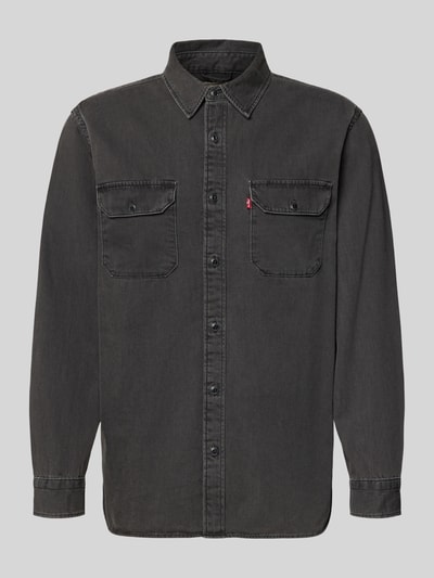 Levi's® Krój relaxed fit koszula overshirt z denimu model 'JACKSON' Czarny 2