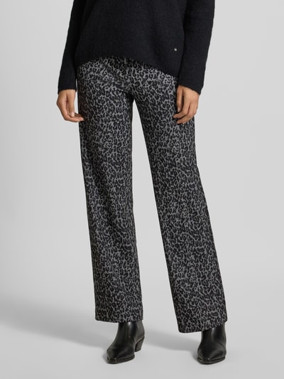 Brax Broek in all-over look, model 'MAINE' Zilver - 4