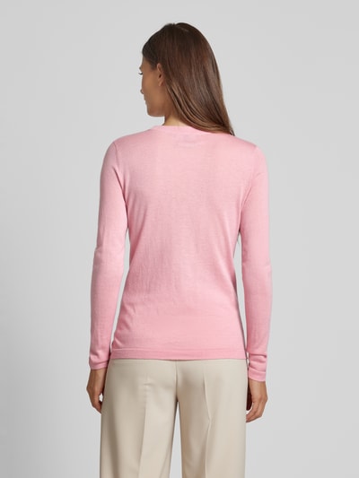 Christian Berg Woman Selection Gebreide pullover met ronde hals Felroze - 5