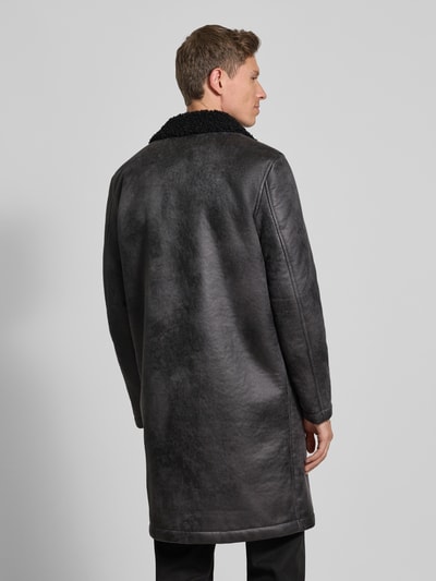 Drykorn Mantel mit Eingrifftaschen Modell 'SOLENO' Black 5