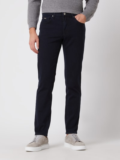 Brax Straight fit jeans met stretch, model 'Cadiz'  Donkerblauw - 4