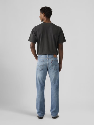 Levi's® Jeans o kroju straight fit z czystej bawełny w fasonie 5-kieszeniowym Jeansowy niebieski 4