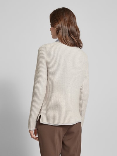 Christian Berg Woman Kasjmier pullover met effectgaren Beige gemêleerd - 5