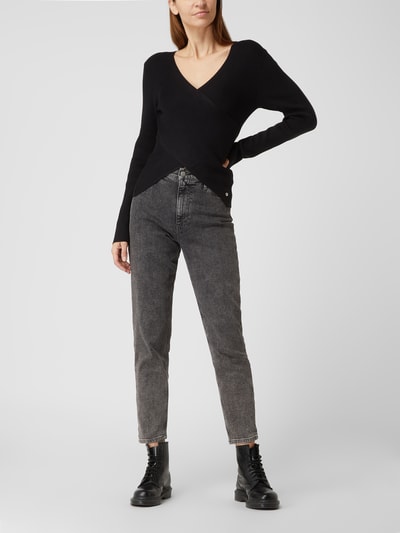 Tom Tailor Denim Pullover in wikkellook  Zwart - 1